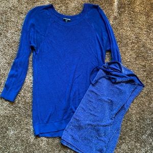 Express Sweater & Tank Set - 3/4 sleeve - Large